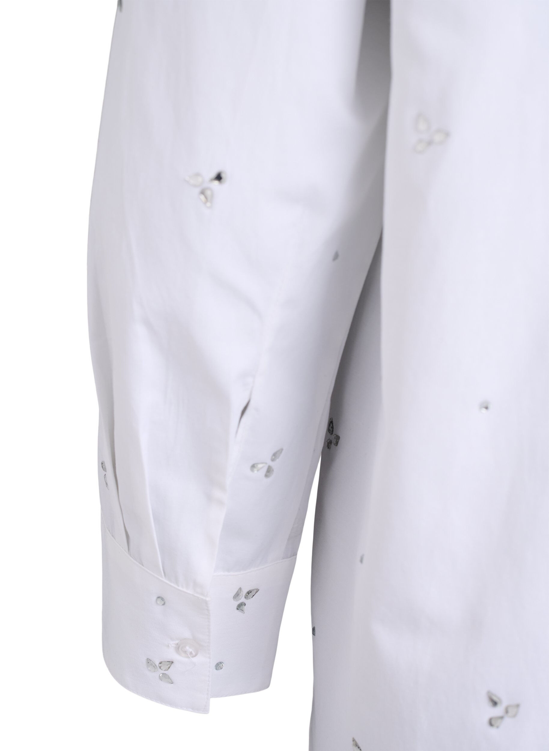 Zizzi Chemise avec des strass, Blanc, Packshot image number 4