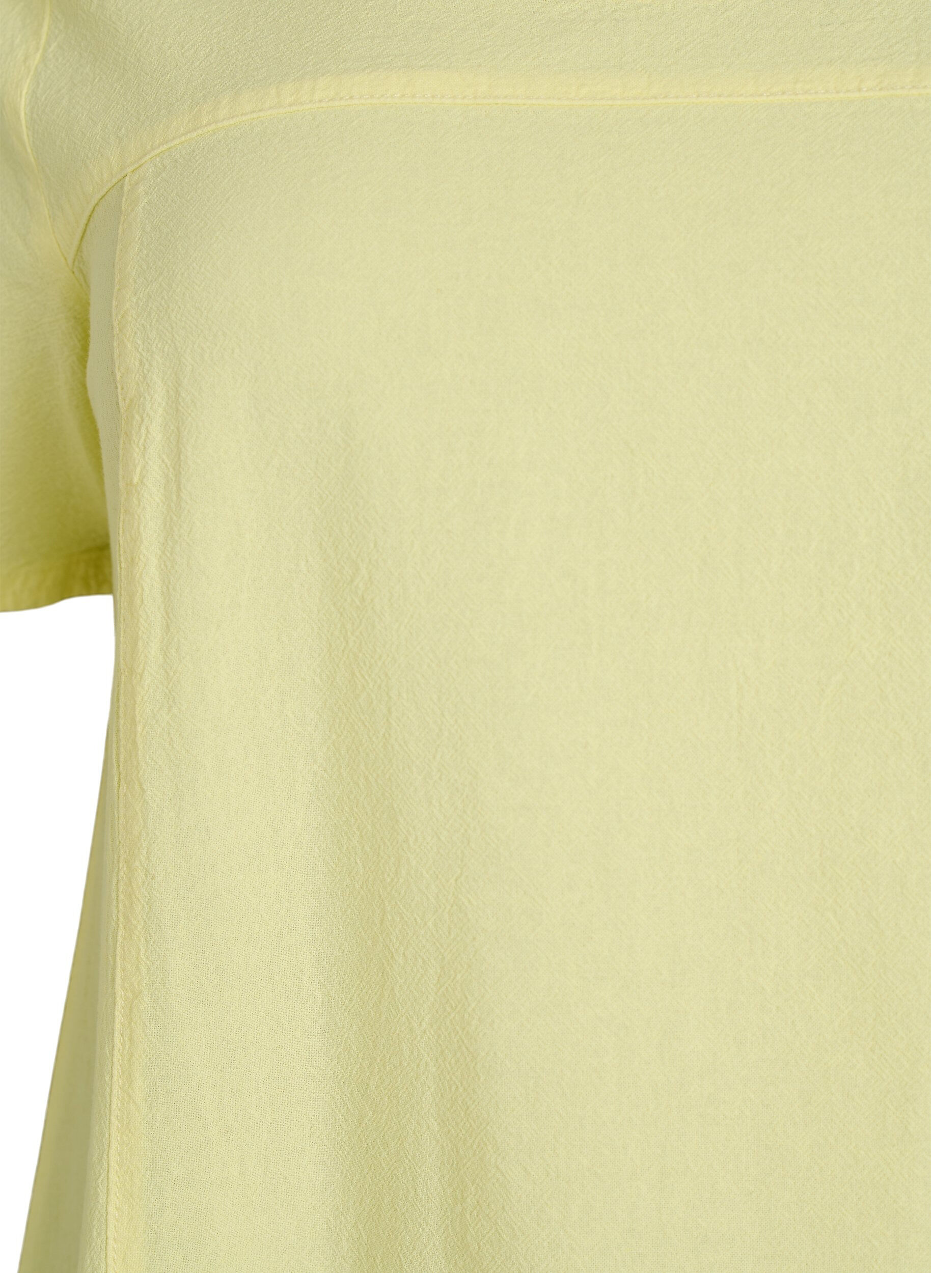 ZizziRobe en coton &agrave; manches courtes, Jaune clair, Packshot image number 2