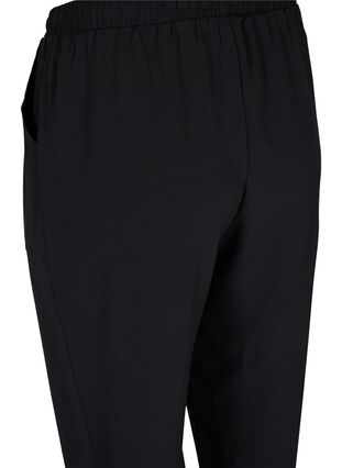 Pantalon avec poches et ourlet élastique, Black, Packshot image number 3