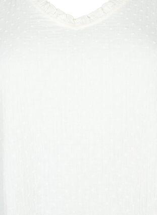 Tunique en coton à manches courtes avec volants, Snow White, Packshot image number 2
