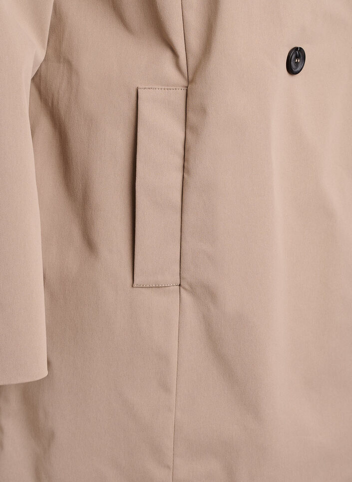 Veste de printemps hydrofuge avec coupe en A, Gris, Packshot image number 3