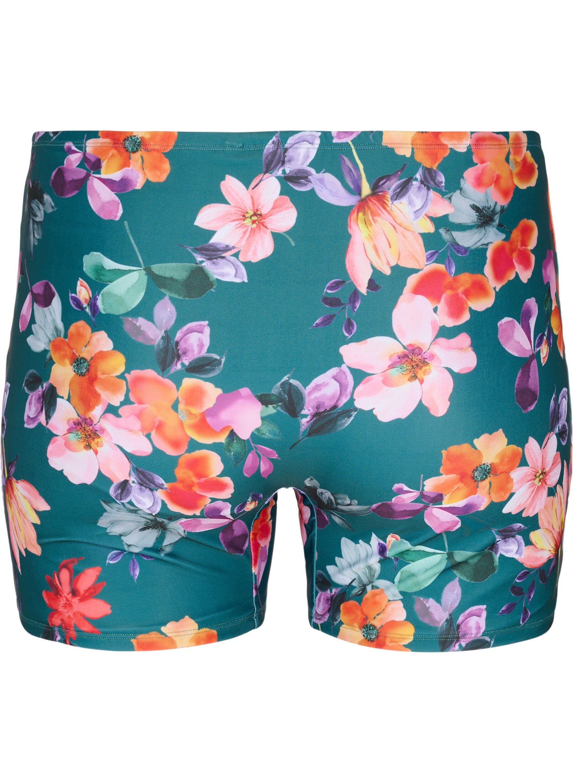 Zizzi Short de bain avec imprim&eacute; floral, Meave Print, Packshot image number 1