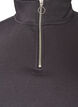 Sweatshirt avec manches en mati&egrave;re teddy et col montant, Gris anthracite, Packshot image number 2