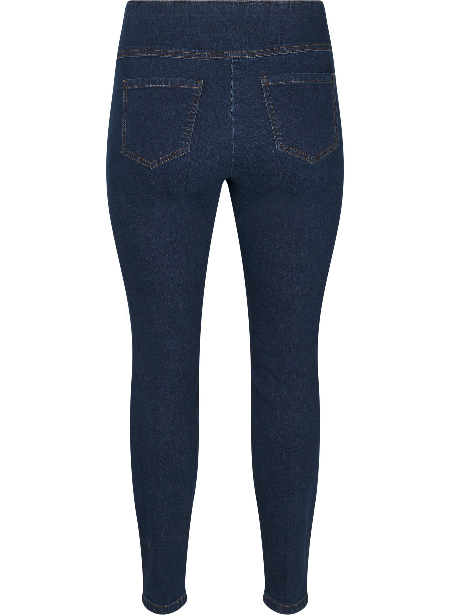 Zizzi Jegging extensible taille haute, Dark Blue, Packshot image number 1