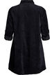 Robe en velours avec fermeture &Eacute;clair et manches 3/4, Noir, Packshot image number 1