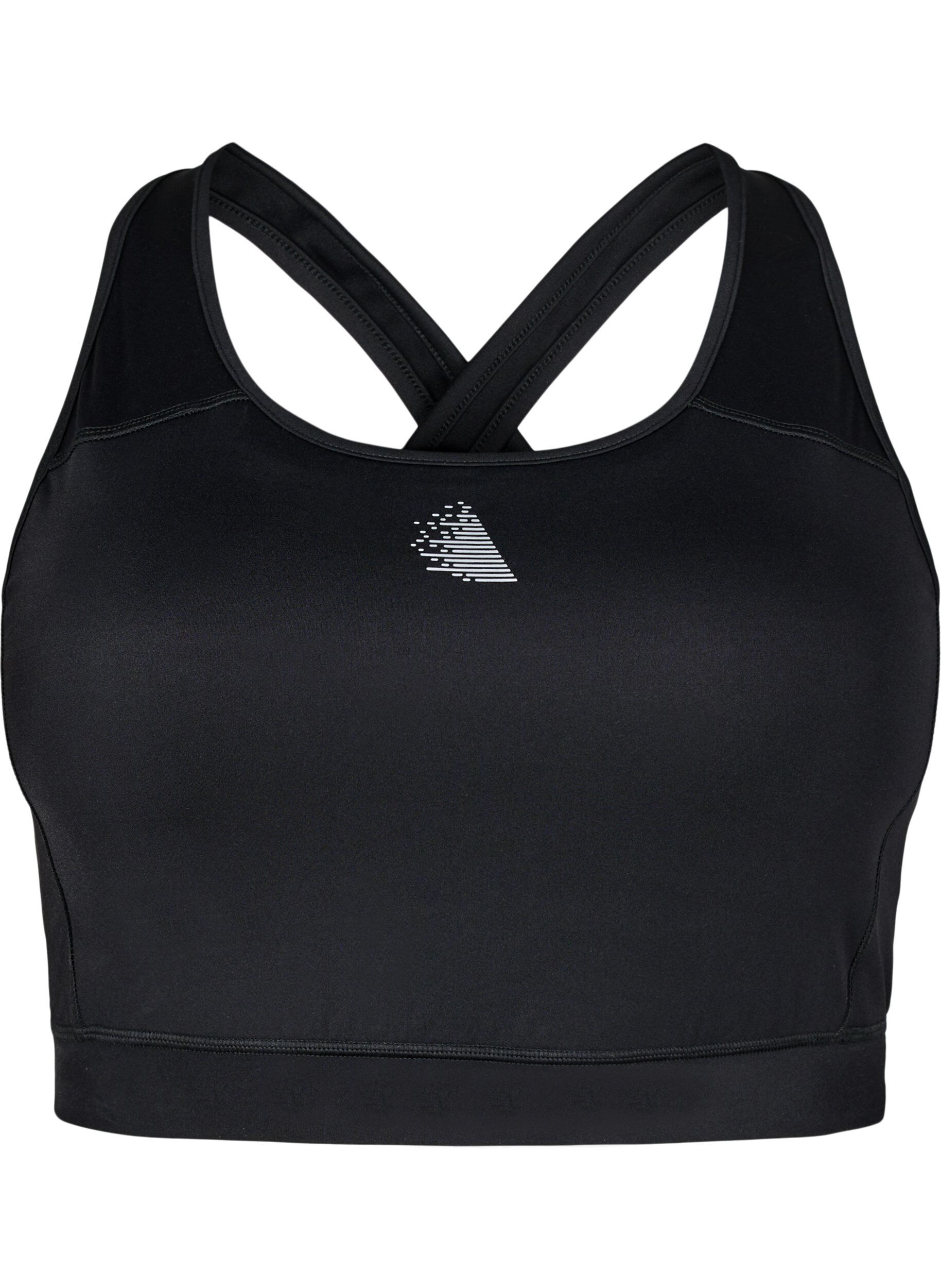 Zizzi Soutien-gorge de sport avec poche avant, Noir, Packshot image number 0
