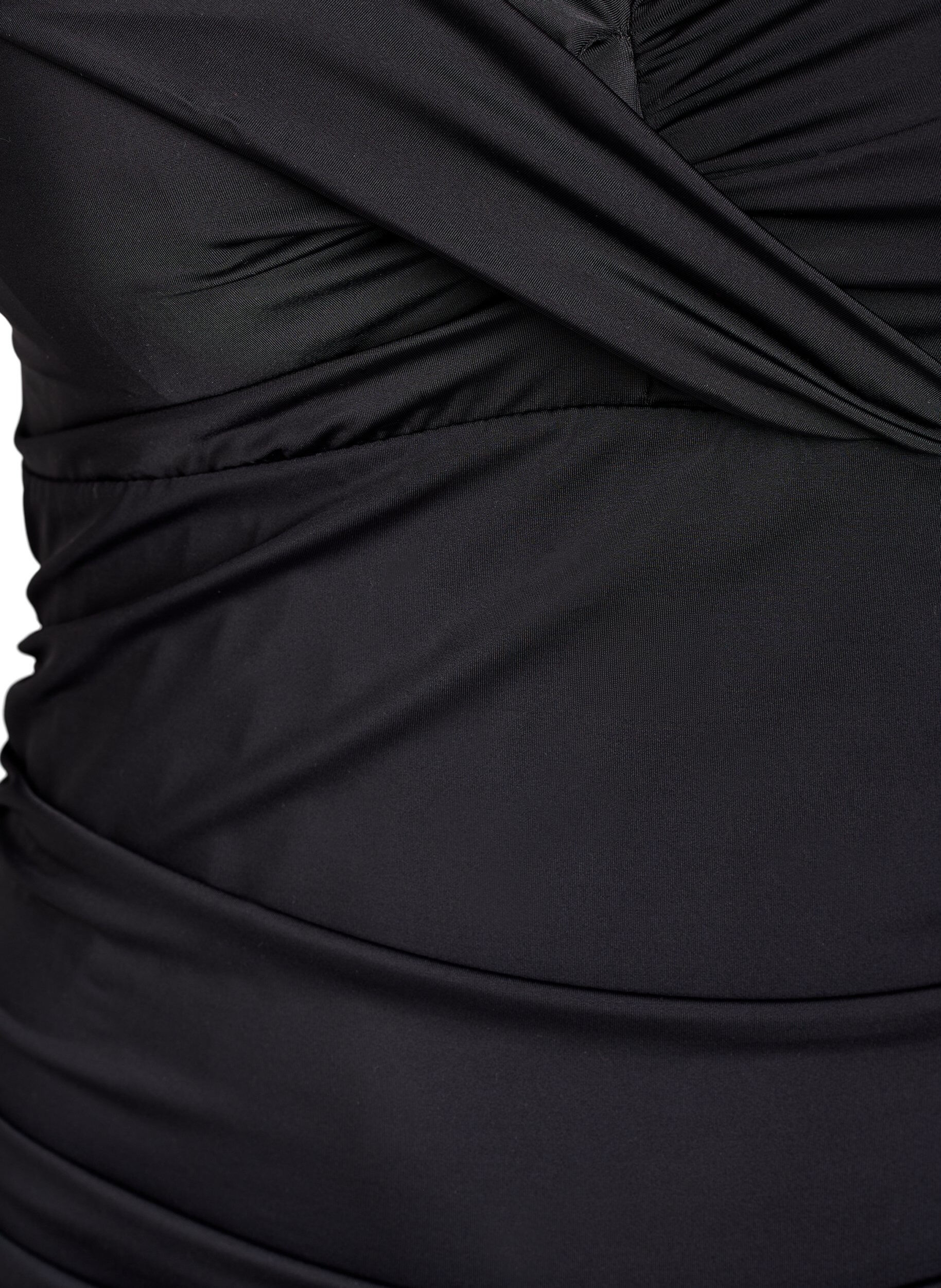 Zizzi Maillot de bain avec armatures et effet fronc&eacute;, Noir, Packshot image number 2