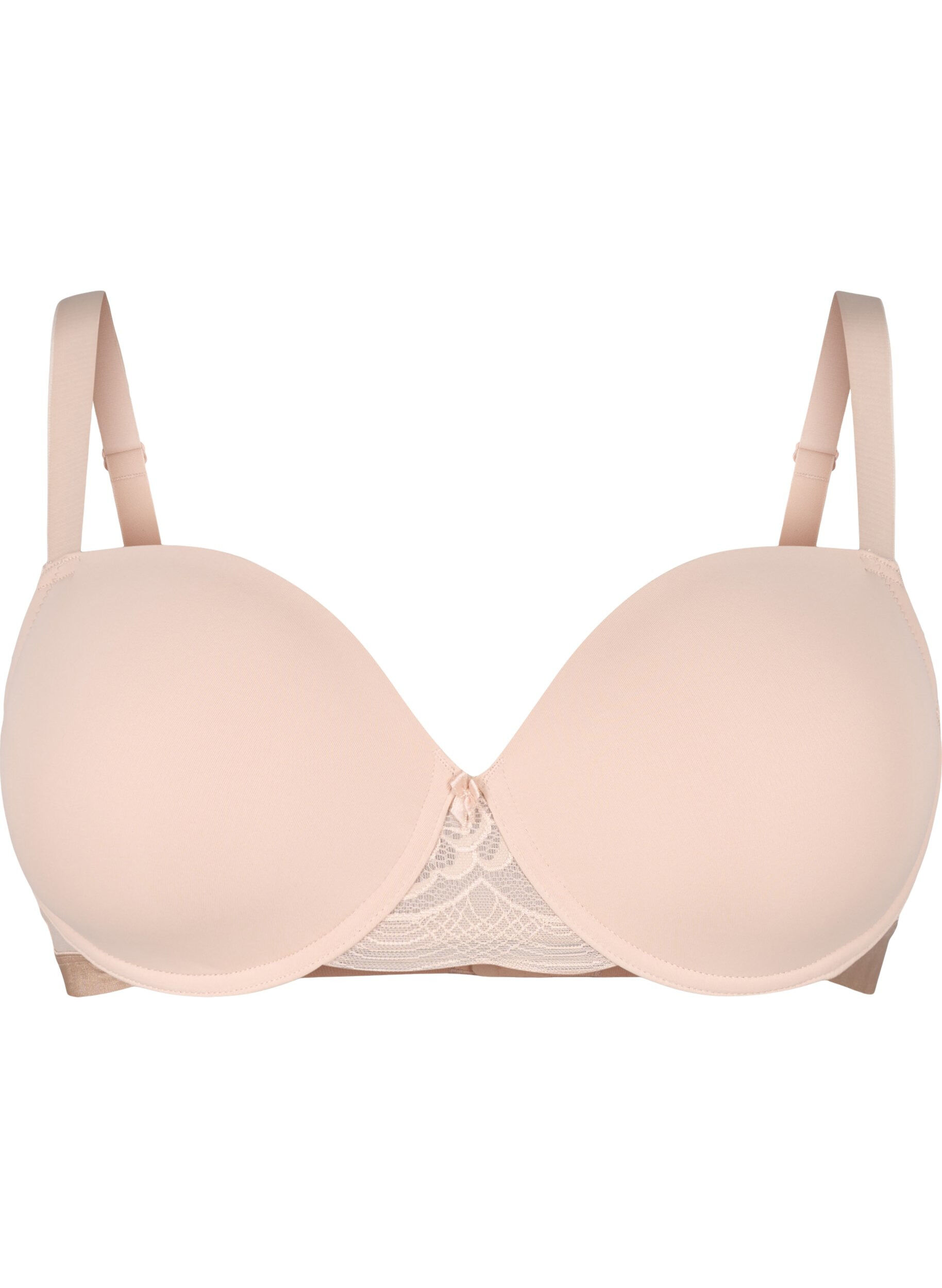 Zizzi Soutien-gorge moul&eacute; avec r&eacute;sille, Beige, Packshot image number 0