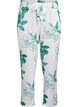 Pantalon taille haute en viscose, Vert, Packshot image number 0
