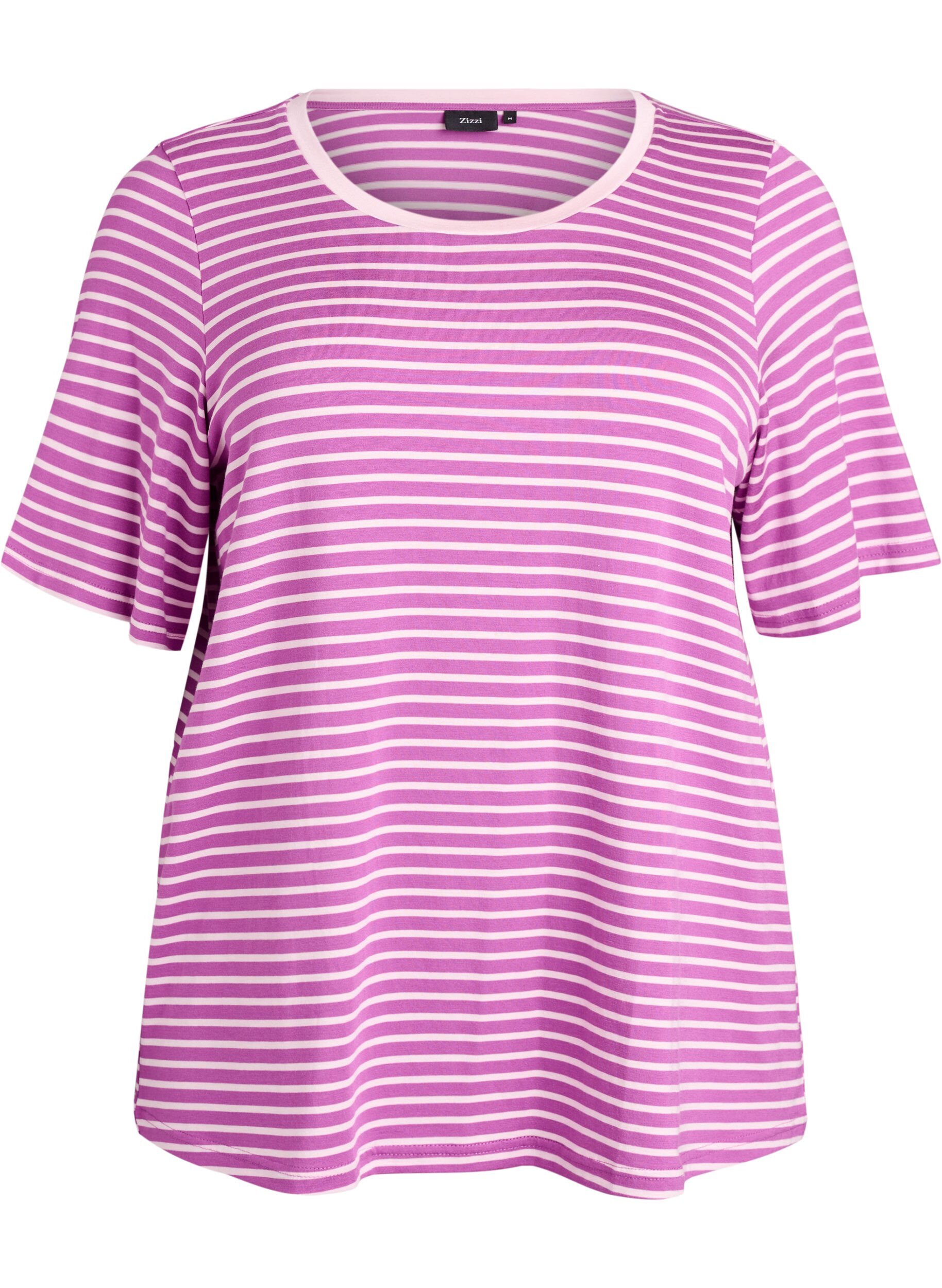 T-shirt en TENCEL&trade; Lyocell &agrave; rayures