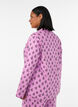 Chemise de pyjama en coton avec poche poitrine, Rose, Model image number 2