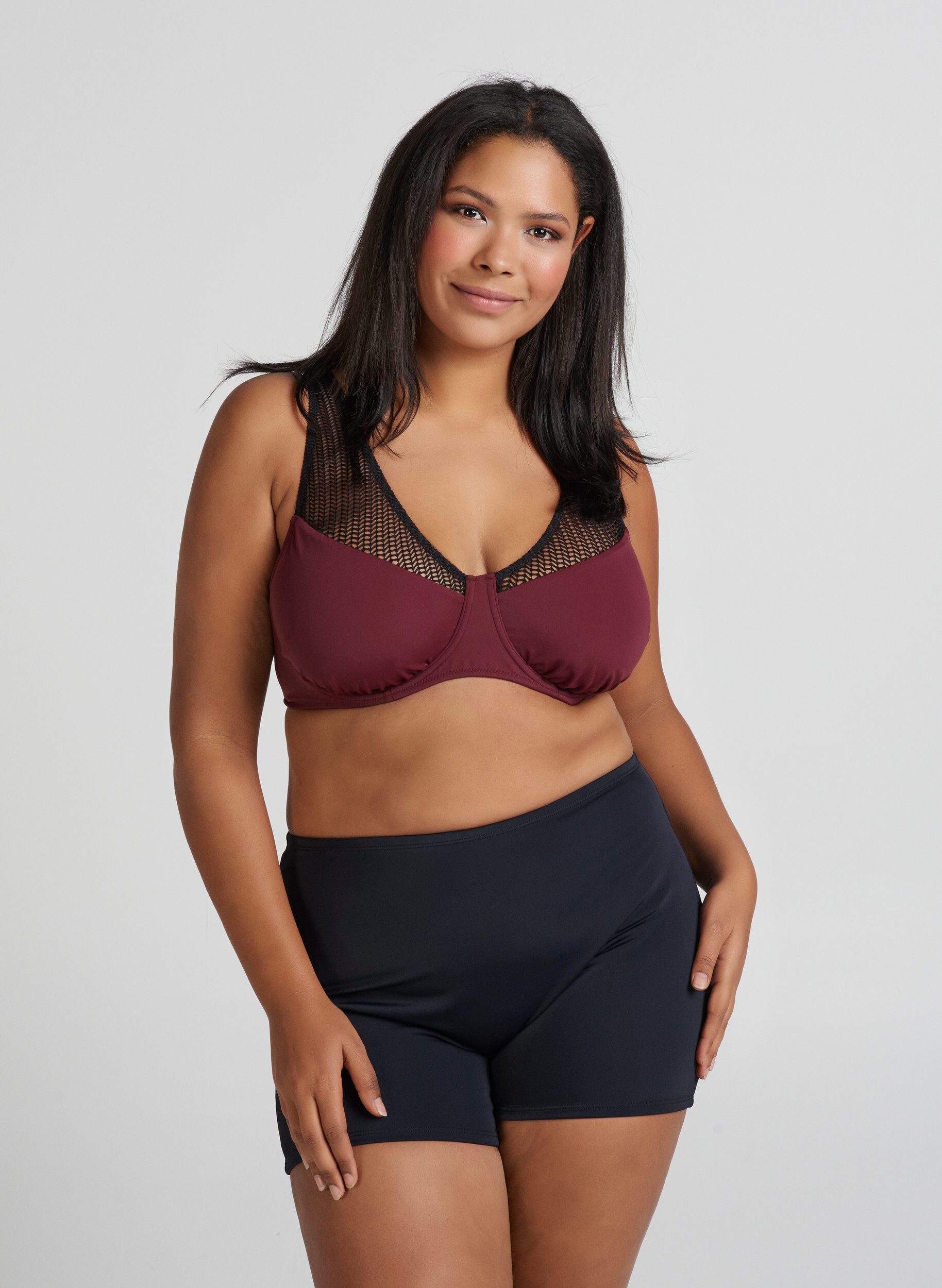 Zizzi Short de bikini, Noir, Model image number 3