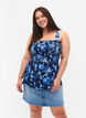 Top de maternité sans manches avec smock, Blue Flower Print, Model image number 0