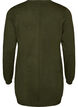 Long cardigan tricot&eacute; dans un m&eacute;lange de viscose, Vert fonc&eacute;, Packshot image number 1