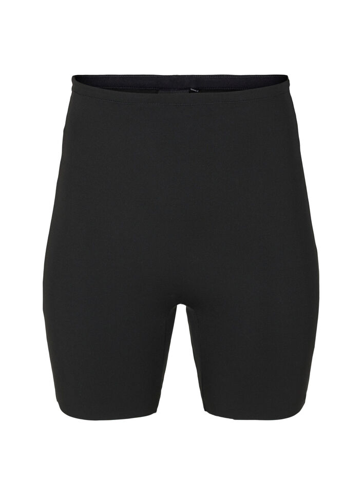 Short shapewear l&eacute;ger &agrave; taille haute, Noir, Packshot image number 0