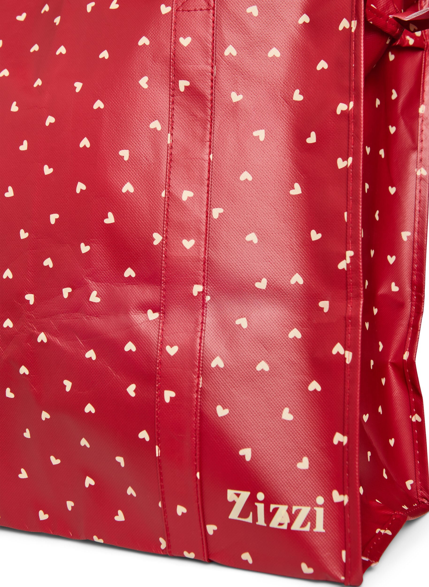 Zizzi Sac de magasinage avec fermeture &eacute;clair, Rouge, Packshot image number 2