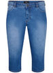 Pantacourt Emily coupe slim en denim, Blue Denim, Packshot image number 0