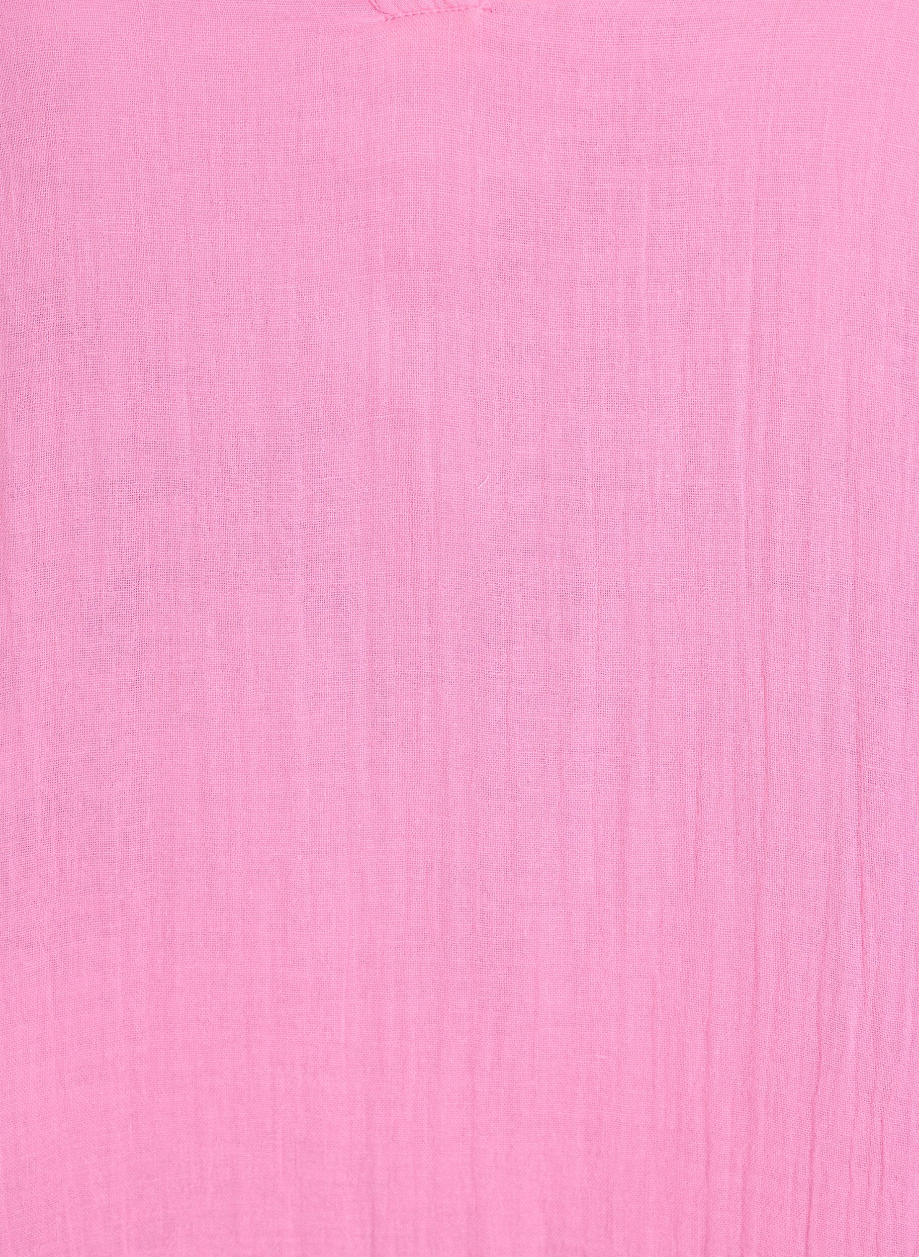 ZizziRobe courte &eacute;vas&eacute;e en mousseline de coton, Rose, Packshot image number 2