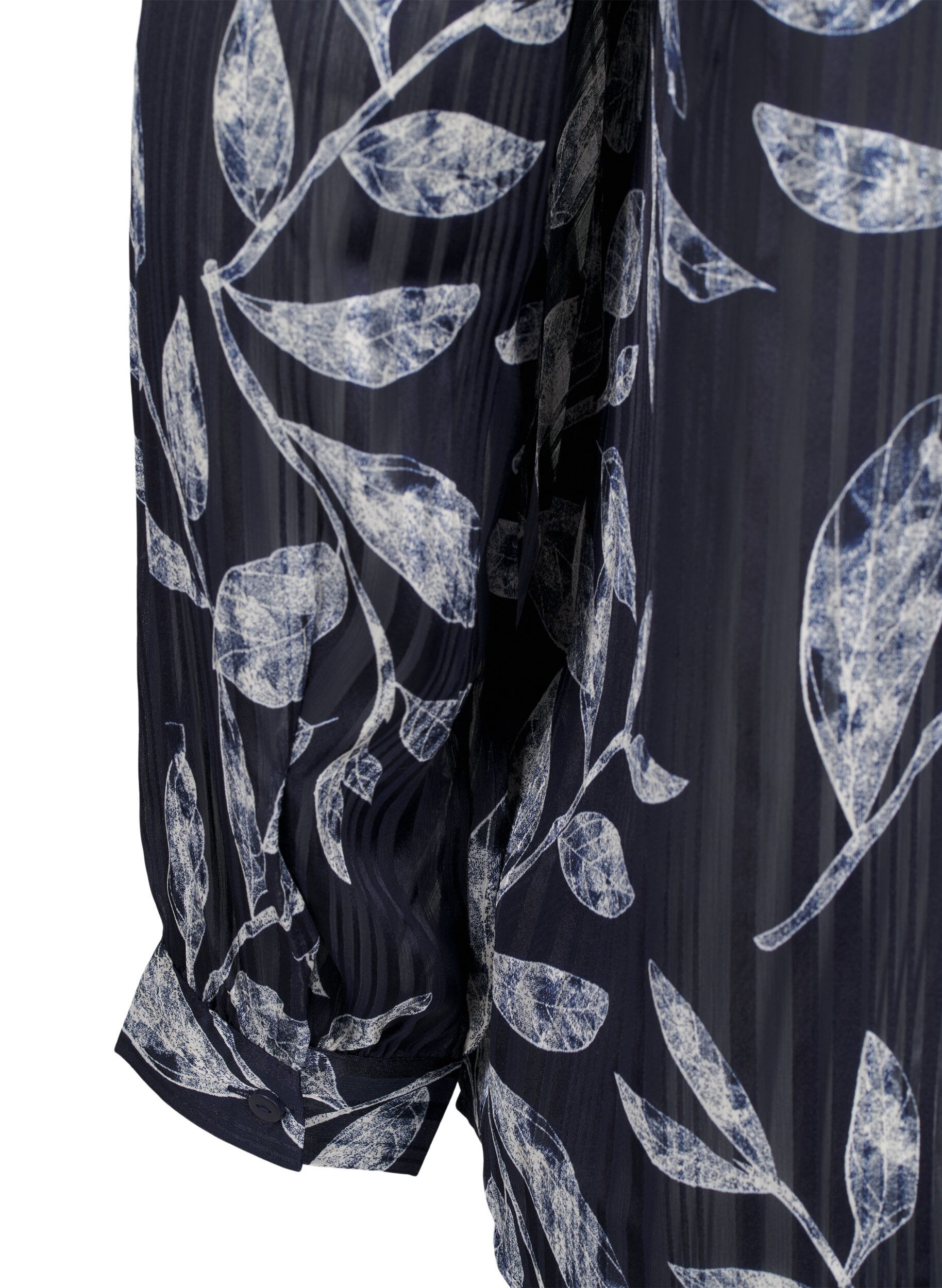 Zizzi Chemise &agrave; manches longues disposant de boutons, Bleu, Packshot image number 3