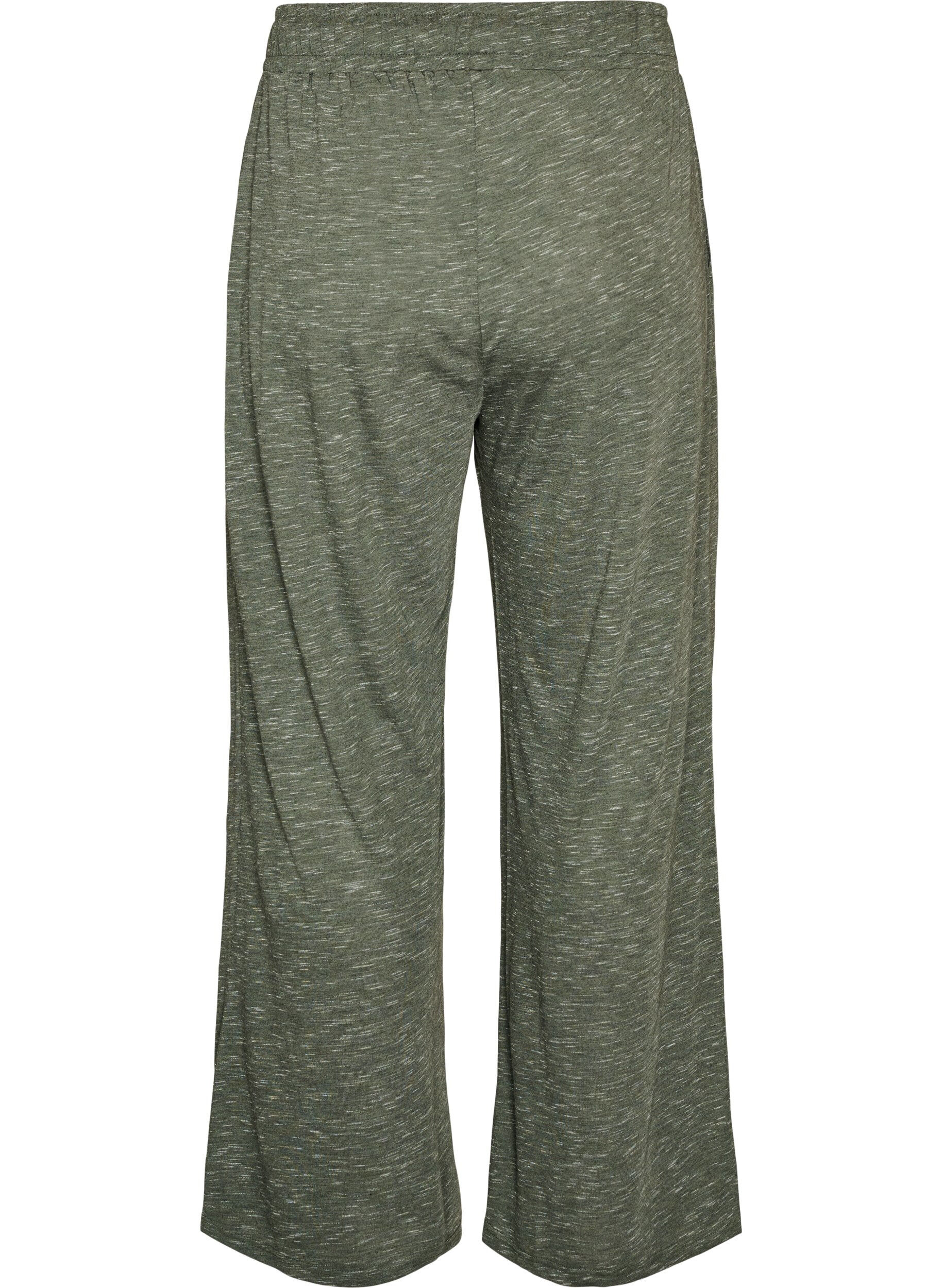 ZizziPantalon en jersey &agrave; coupe ample avec poches, Vert, Packshot image number 1