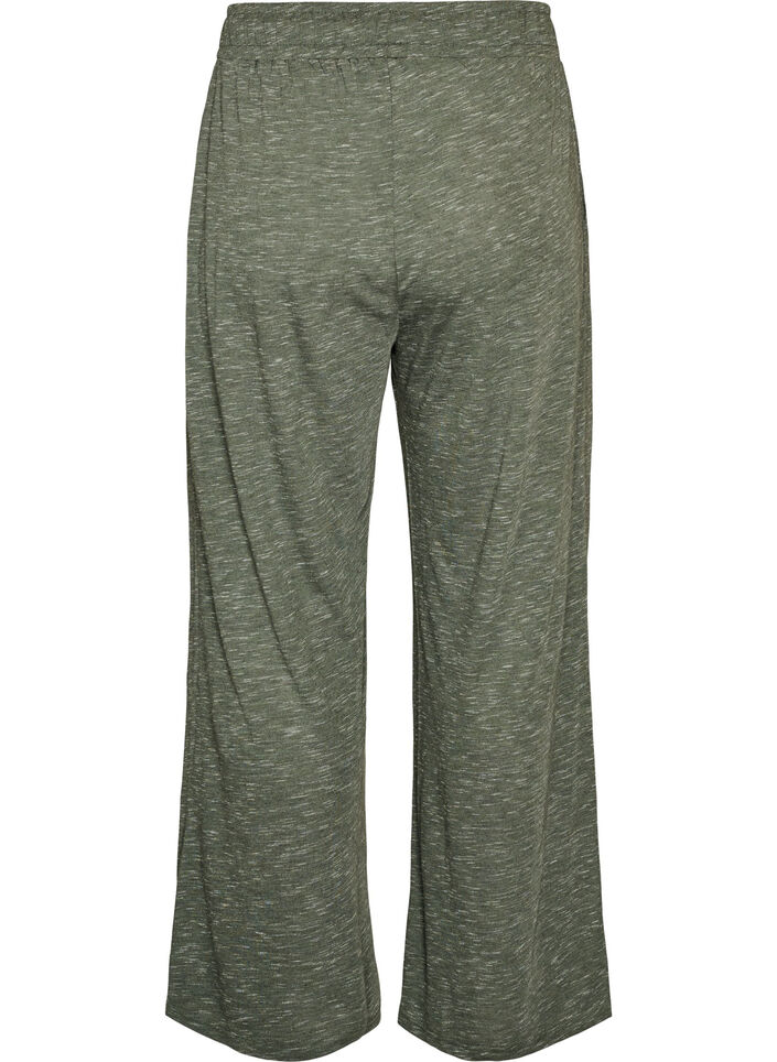 Pantalon en jersey &agrave; coupe ample avec poches, Vert, Packshot image number 1