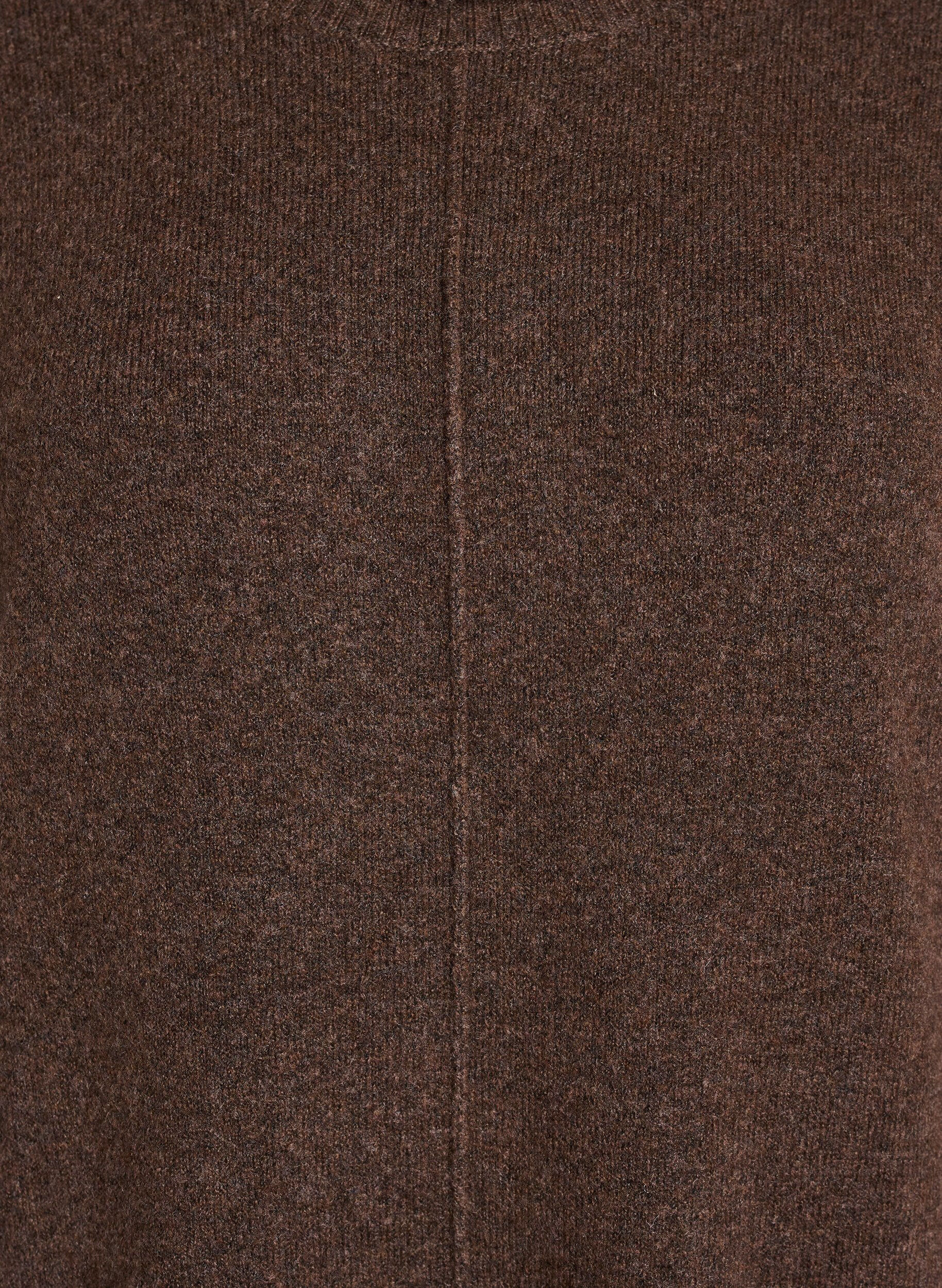 ZizziRobe pull avec col roul&eacute; et fentes, Marron, Packshot image number 2