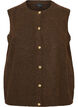 Gilet en maille &agrave; boutons d&eacute;coratifs, Marron, Packshot image number 0