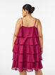 Robe &agrave; volants superpos&eacute;s avec fines bretelles, Rouge, Model image number 2