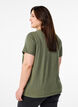 T-shirt en coton biologique avec une impression cool, Vert, Model image number 2