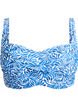 Haut de bikini rembourr&eacute; et imprim&eacute;, Bleu, Packshot image number 0