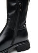 Botte haute en similicuir &agrave; semelle &eacute;paisse, Noir, Packshot image number 3