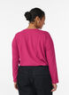 Top basic en jersey avec manches longues, Rose, Model image number 2