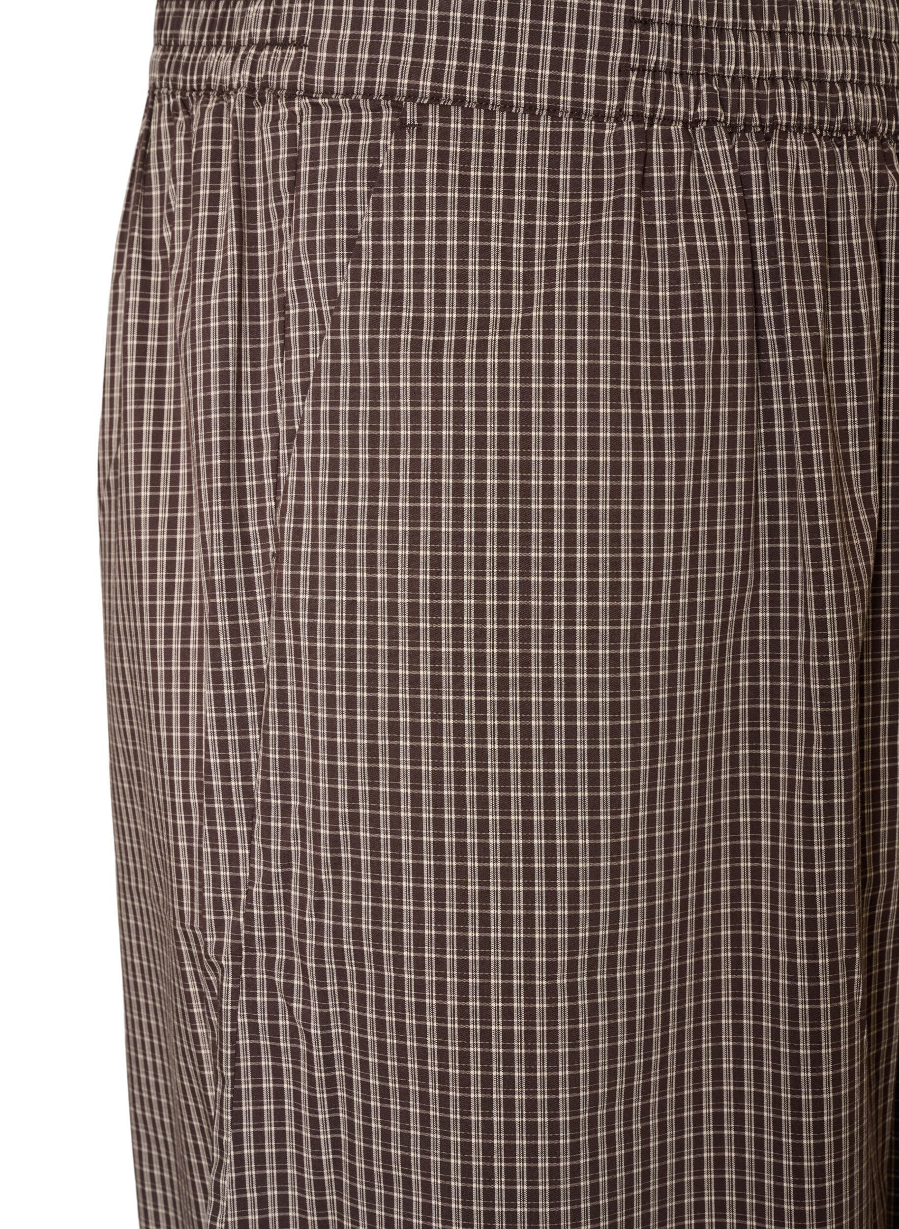 ZizziPantalon ballon &agrave; taille haute et imprim&eacute; int&eacute;gral, Marron, Packshot image number 2