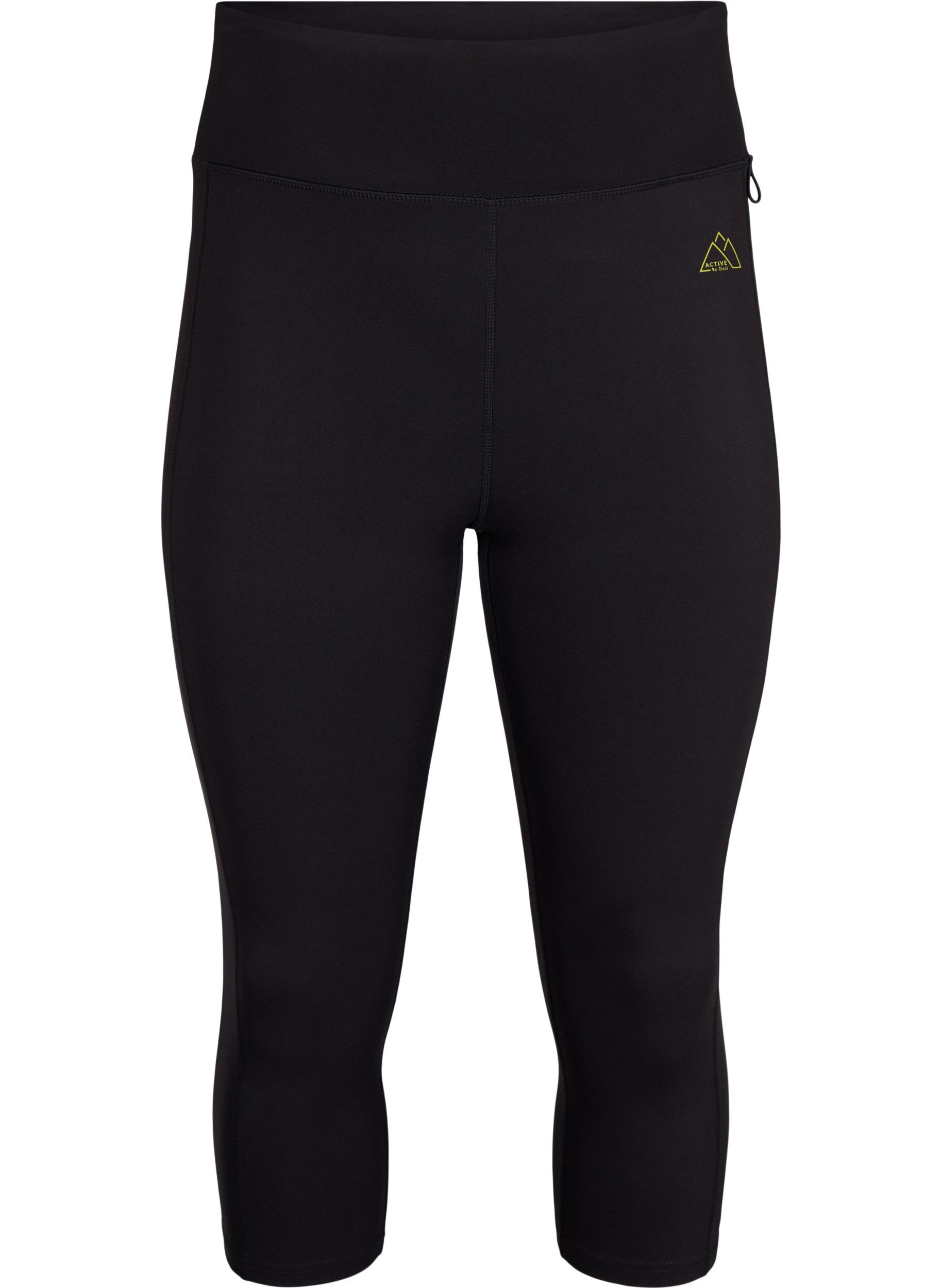 Zizzi Leggings de sport longueur 3/4 avec poches, Black, Packshot image number 0
