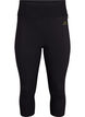 Leggings de sport longueur 3/4 avec poches, Black, Packshot image number 0