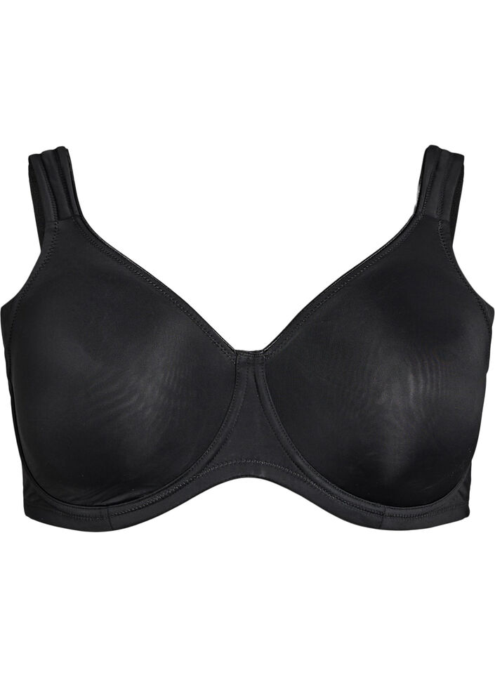 Soutien-gorge confortable avec armature et bonnets moul&eacute;s, Noir, Packshot image number 0