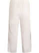 Pantalon large en dentelle avec bandes contrastantes, Blanc, Packshot image number 1