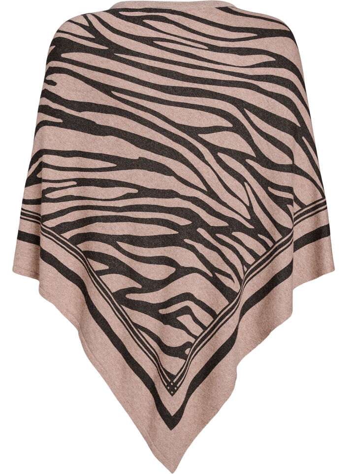 Poncho en maille fine, Noir, Packshot image number 1