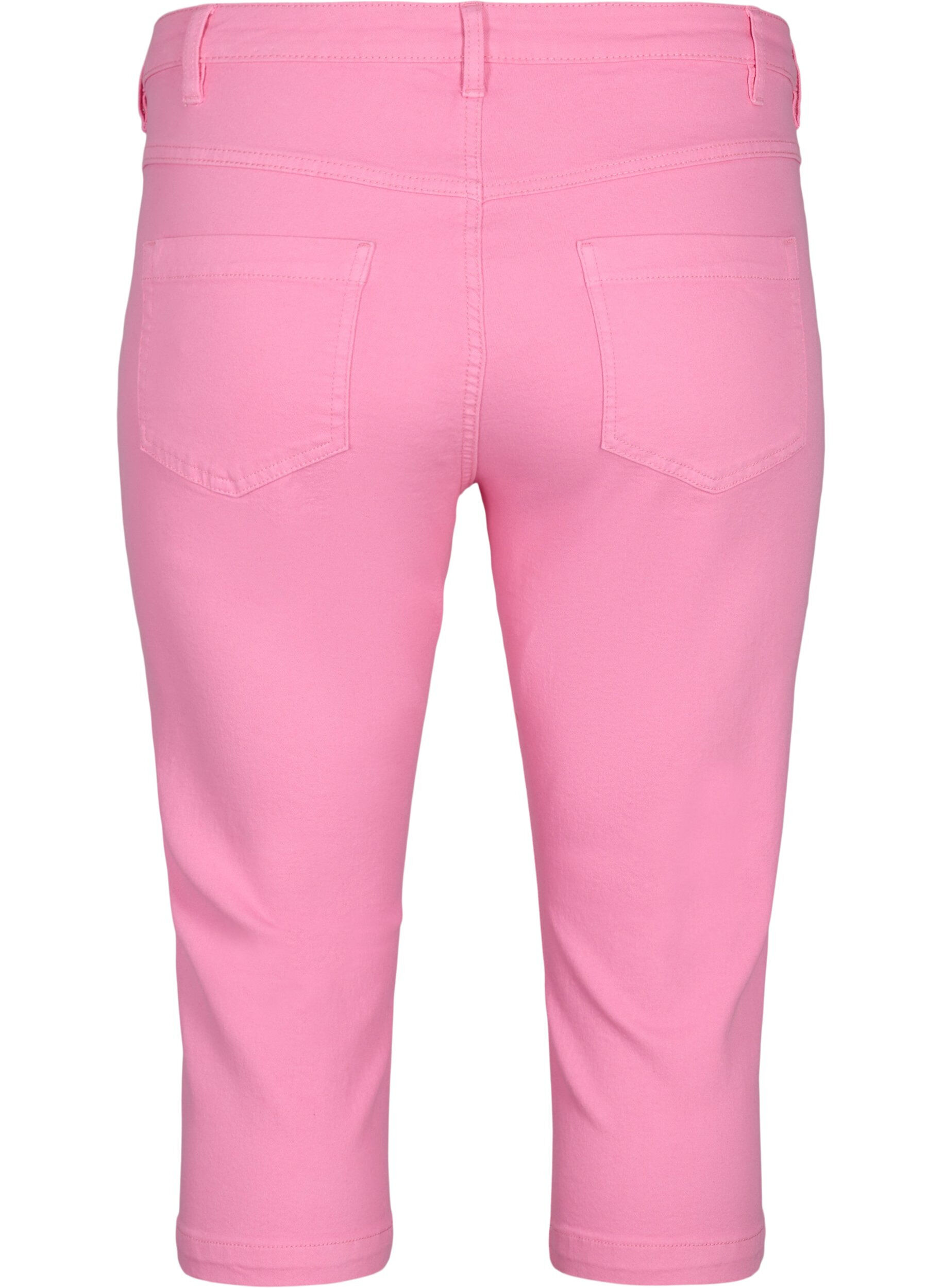 Zizzi Pantalon capri Emily ajust&eacute;, Rosebloom, Packshot image number 1