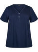 T-shirt dot&eacute; de boutons, Bleu, Packshot image number 0