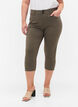 Pantalon capri ajusté en mélange de viscose, Dusty Olive, Model image number 2