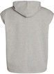 Gilet de sweat &agrave; capuche avec &eacute;paulettes, Gris, Packshot image number 1