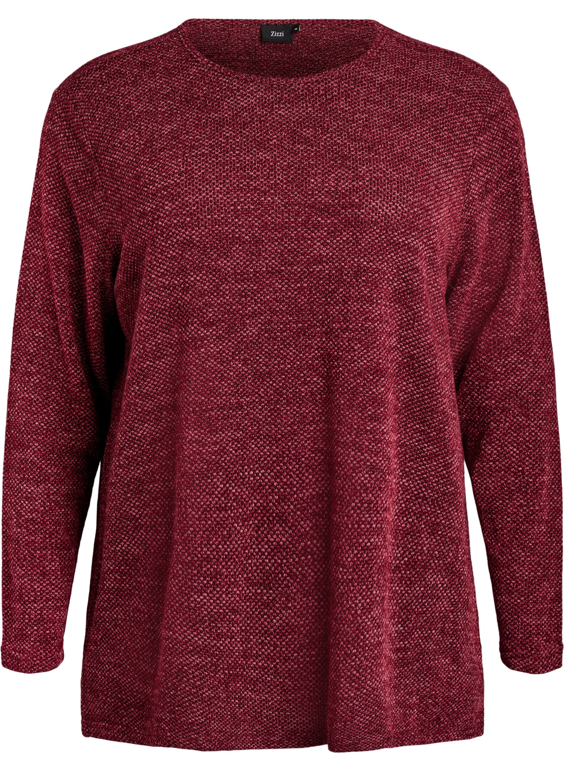 Blouse &agrave; manches longues avec texture