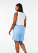Short avec poches et taille haute, Bleu Clair, Model image number 2