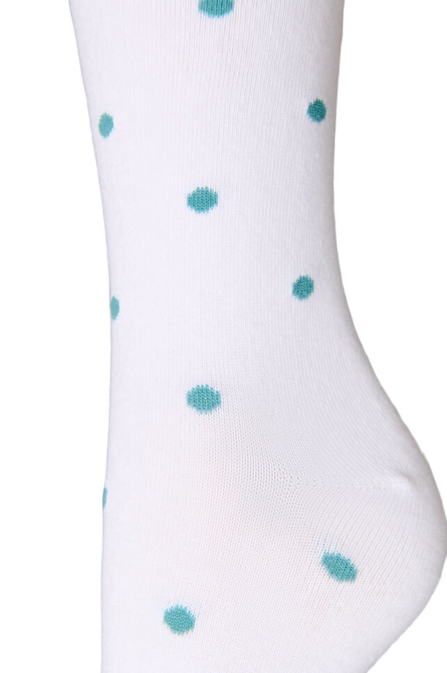 Chaussettes en coton avec des motifs, Blanc, Packshot image number 2