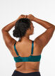 Soutien-gorge rembourr&eacute; en dentelle avec armatures, Vert fonc&eacute;, Model image number 2