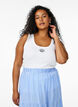 Haut ajust&eacute; avec motif, Blanc, Model image number 0
