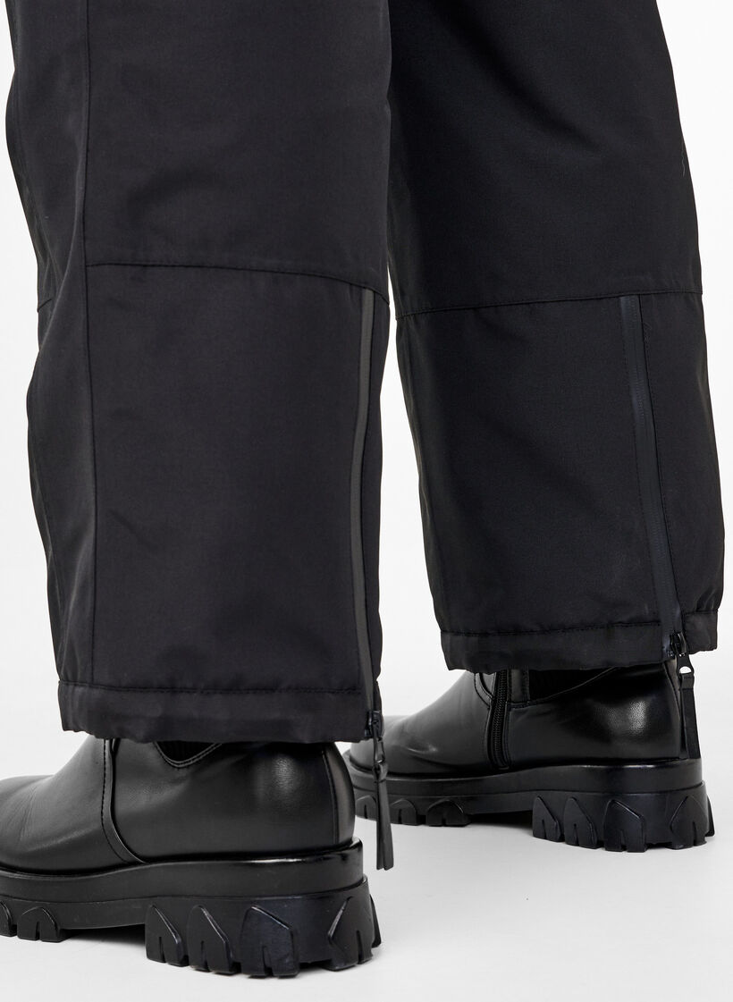 Pantalon de ski avec poches et taille ajustable, Noir, Model image number 4