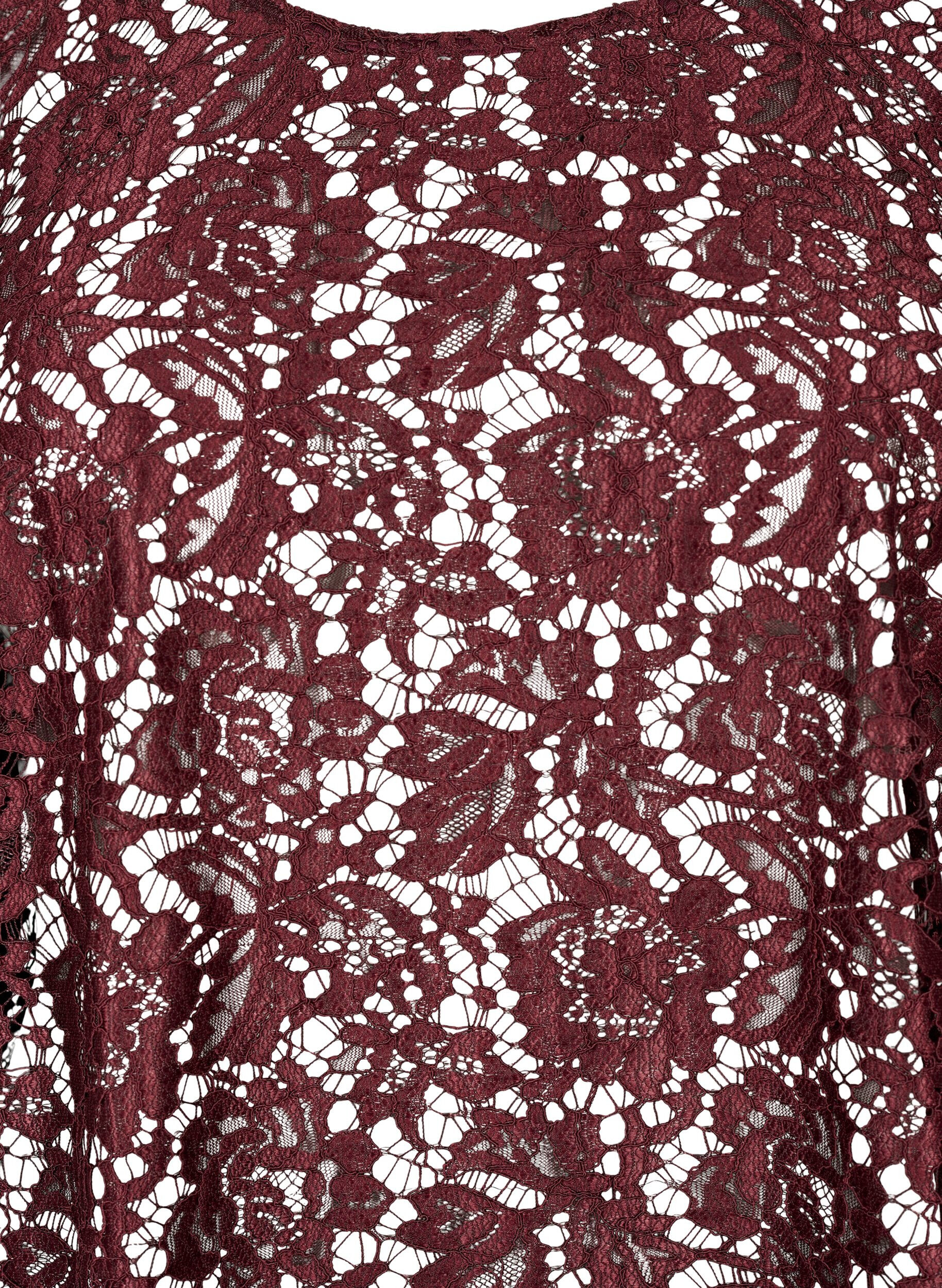 Zizzi FLASH &ndash; Blouse en dentelle &agrave; manches longues, Port Royal, Packshot image number 2
