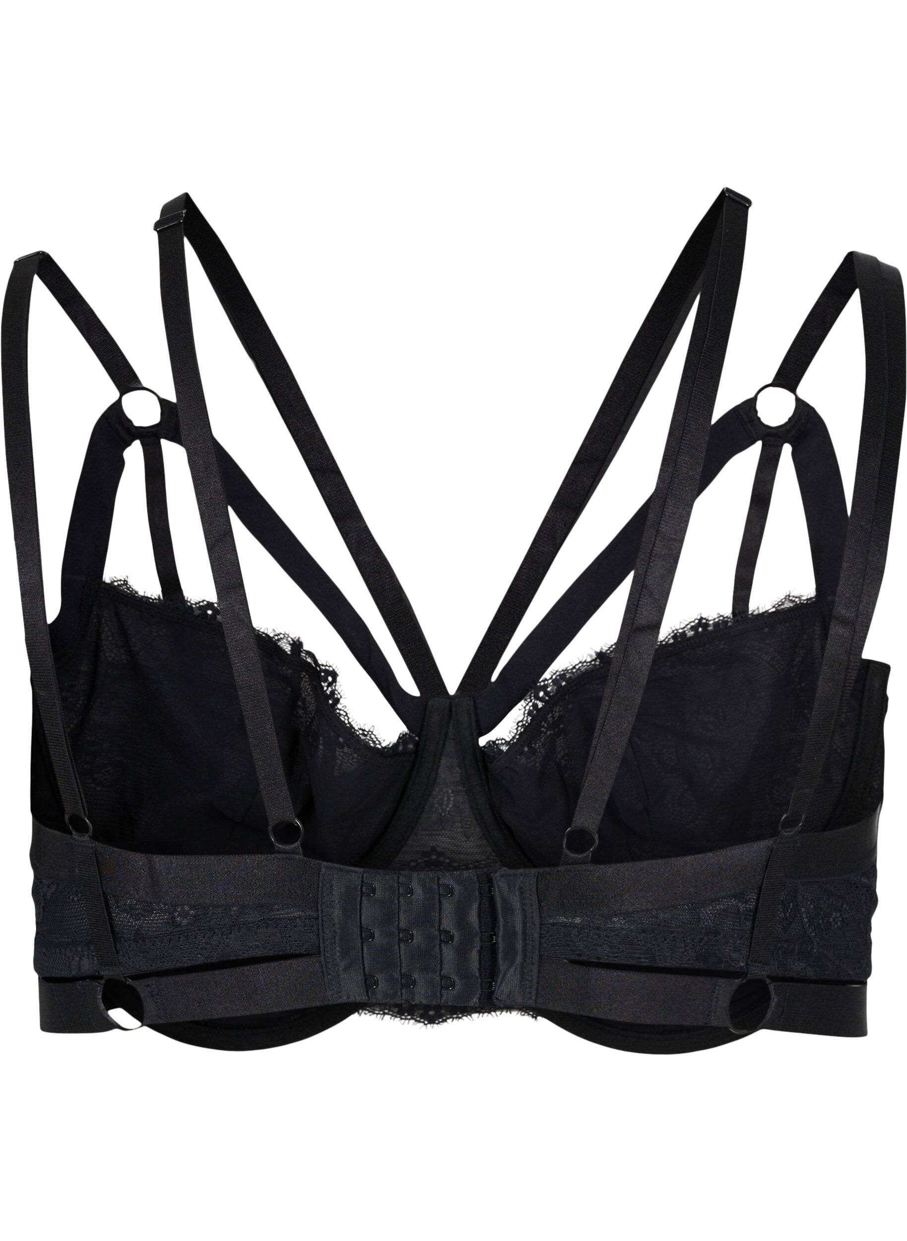 Zizzi Soutien-gorge &agrave; armatures avec cordons, Black, Packshot image number 1